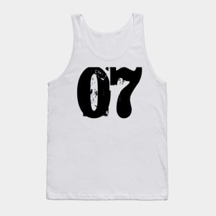 07 number Tank Top